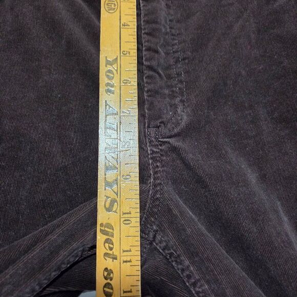 EUC CHICO'S BROWN CORDUROY SLIGHTLY FLARED PANTS SIZE 2 / WOMENS LARGE - Picture 10 of 16